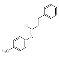 2-Propenimidoylchloride, N-(4-methylphenyl)-3-phenyl- Structure