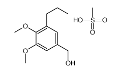 (3,4-dimethoxy-5-propylphenyl)methanol,methanesulfonic acid Structure