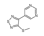 3-methylsulfanyl-4-pyrimidin-5-yl-1,2,5-thiadiazole Structure