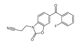 3-[6-(2-fluorobenzoyl)-2-oxo-1,3-benzoxazol-3-yl]propanenitrile Structure