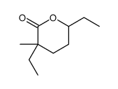 3,6-diethyl-3-methyloxan-2-one Structure