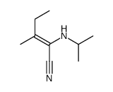 3-methyl-2-(propan-2-ylamino)pent-2-enenitrile Structure