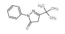 3-TERT-BUTYL-1-PHENYL-2-PYRAZOLIN-5-ONE Structure