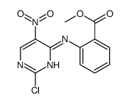 methyl 2-[(2-chloro-5-nitropyrimidin-4-yl)amino]benzoate结构式