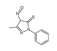 5-methyl-4-nitroso-2-phenyl-4H-pyrazole-3-thione结构式