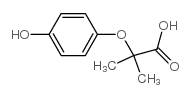 2-(4-hydroxyphenoxy)-2-methylpropionic acid Structure