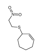 3-(2-nitroethylsulfanyl)cycloheptene Structure