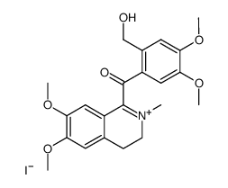 2'-hydroxymethyl-2-methyl-9-oxo-3,4-dihydropapaverinium iodide结构式