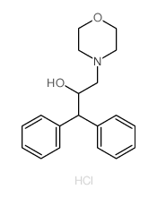 4-Morpholineethanol, a-(diphenylmethyl)-, hydrochloride(1:1) structure