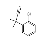 2-(2-chlorophenyl)-2-methylpropanenitrile Structure