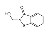 2-(hydroxymethyl)-1,2-benzothiazol-3-one结构式