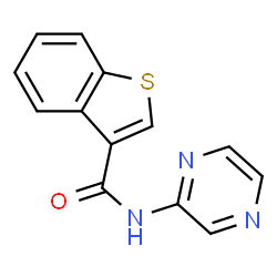 Benzo[b]thiophene-3-carboxamide, N-pyrazinyl- (9CI) structure