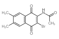 N-(3-bromo-6,7-dimethyl-1,4-dioxo-naphthalen-2-yl)acetamide picture