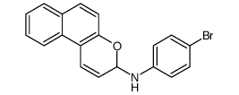 3H-Naphtho(2,1-b)pyran-3-amine, N-(4-bromophenyl)- Structure