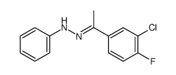 4-Fluor-3-chlor-acetophenon-phenylhydrazon结构式