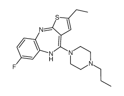 2-ethyl-7-fluoro-4-(4-propylpiperazin-1-yl)-5H-thieno[3,2-c][1,5]benzodiazepine Structure