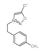 1,2,3-Oxadiazolium,5-hydroxy-3-[2-(4-methylphenyl)ethyl]-, inner salt Structure