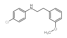 (4-氯苯基)-[2-(3-甲氧基苯基)-乙基]-胺结构式