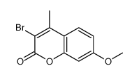 3-bromo-7-methoxy-4-methylchromen-2-one Structure