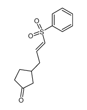 1-(3-oxocyclopentenyl)-3-phenylsulfonyl-2E-propene结构式