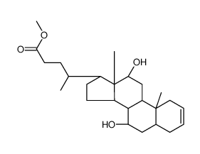 (5beta,7alpha,12alpha)-7,12-Dihydroxychol-2-en-24-oic acid methyl ester Structure