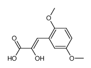 (Z)-3-(2,5-dimethoxyphenyl)-2-hydroxyacrylic acid Structure