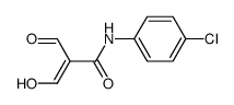 (E)-N-(4-chlorophenyl)-2-formyl-3-hydroxyacrylamide结构式