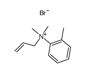 N-allyl-N,N-dimethyl-o-toluidinium bromide结构式