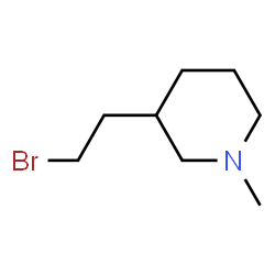 Piperidine, 3-(2-bromoethyl)-1-methyl- (9CI) structure