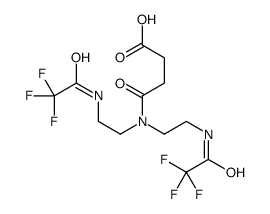 4-[bis[2-[(2,2,2-trifluoroacetyl)amino]ethyl]amino]-4-oxobutanoic acid Structure