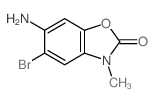 6-amino-5-bromo-3-methyl-benzooxazol-2-one结构式