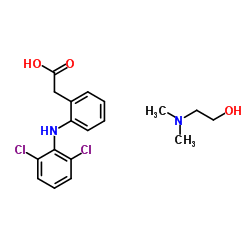 DICLOFENACBETA-DIMETHYLAMINOETHANOL Structure