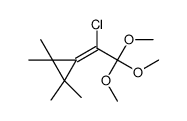 3-(1-chloro-2,2,2-trimethoxyethylidene)-1,1,2,2-tetramethylcyclopropane结构式