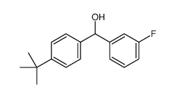 4-TERT-BUTYL-3'-FLUOROBENZHYDROL structure