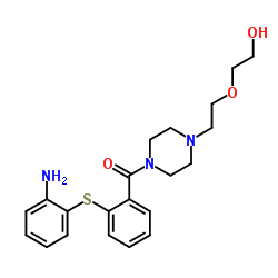 [2-[(2-氨基苯基)硫基]苯基][4-[2-(2-羟基乙氧基)乙基]-1-哌嗪基]甲星空app结构式