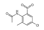 acetic acid-(4-chloro-2-methyl-6-nitro-anilide)结构式