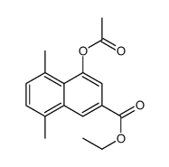 Ethyl 4-acetoxy-5,8-dimethyl-2-naphthoate Structure