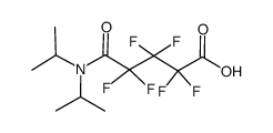 4-Diisopropylcarbamoyl-2,2,3,3,4,4-hexafluoro-butyric acid Structure