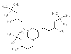 1,3,5-Triazine,hexahydro-1,3,5-tris(3,5,5-trimethylhexyl)-结构式