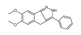 6,7-dimethoxy-3-phenyl-1,4-dihydroindeno[1,2-c]pyrazole Structure