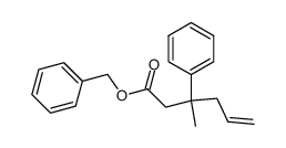 3-Methyl-3-phenyl-hex-5-enoic acid benzyl ester Structure