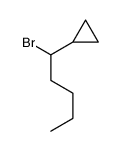 1-bromopentylcyclopropane Structure