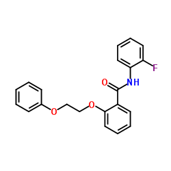 N-(2-Fluorophenyl)-2-(2-phenoxyethoxy)benzamide结构式