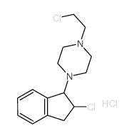 Piperazine,1-(2-chloro-2,3-dihydro-1H-inden-1-yl)-4-(2-chloroethyl)-, hydrochloride (1:2) picture