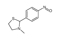 3-methyl-2-(4-nitrosophenyl)-1,3-thiazolidine Structure