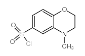 4-METHYL-3,4-DIHYDRO-2H-BENZO[B][1,4]OXAZINE-6-SULFONYL CHLORIDE structure