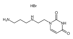 N-<2-(1-uracilyl)ethyl>trimethylenediamine dihydrobromide Structure