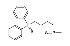 4-dimethylphosphinothioylbutyl-diphenyl-sulfanylidene-λ5-phosphane结构式