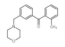 2-METHYL-3'-MORPHOLINOMETHYL BENZOPHENONE Structure