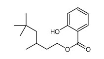 3,5,5-trimethylhexyl 2-hydroxybenzoate结构式